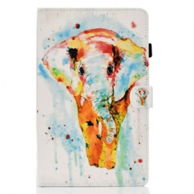 Folio-hoesje voor Samsung Galaxy Tab S6 Lite Aquarel Olifant