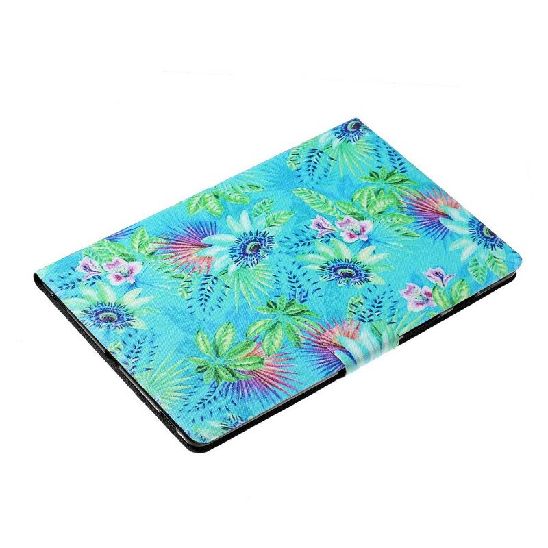 Folio-hoesje voor Samsung Galaxy Tab S6 Lite Bloemen En Bladeren