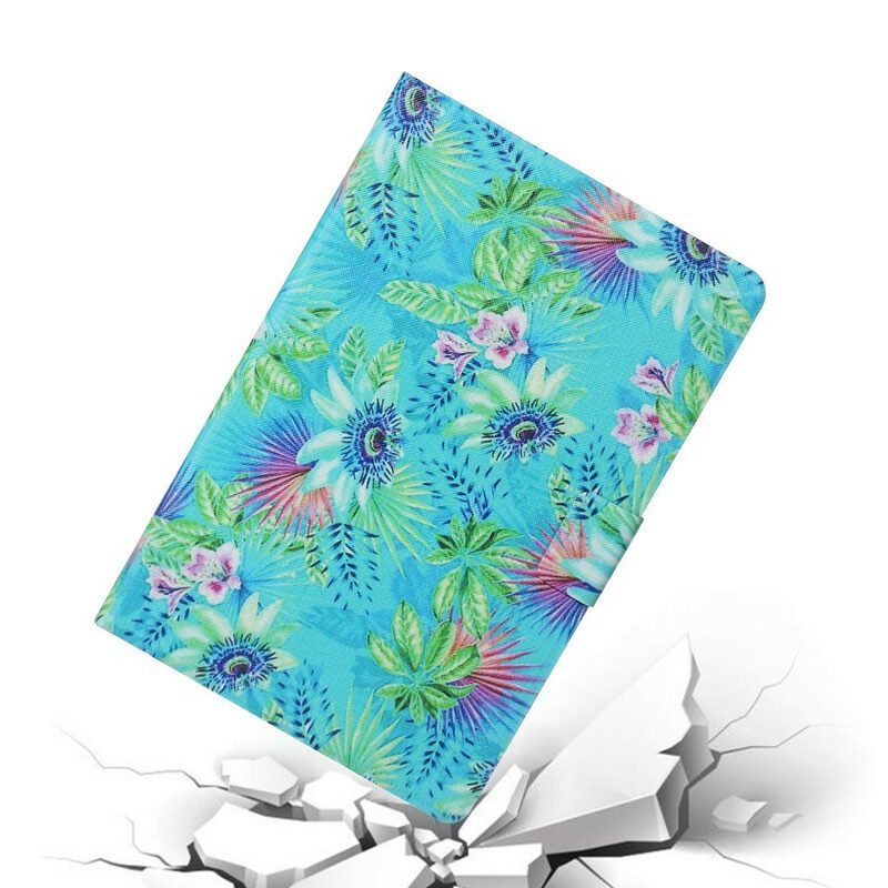 Folio-hoesje voor Samsung Galaxy Tab S6 Lite Bloemen En Bladeren