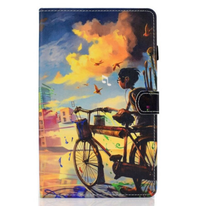 Folio-hoesje voor Samsung Galaxy Tab S6 Lite Fiets Kunst