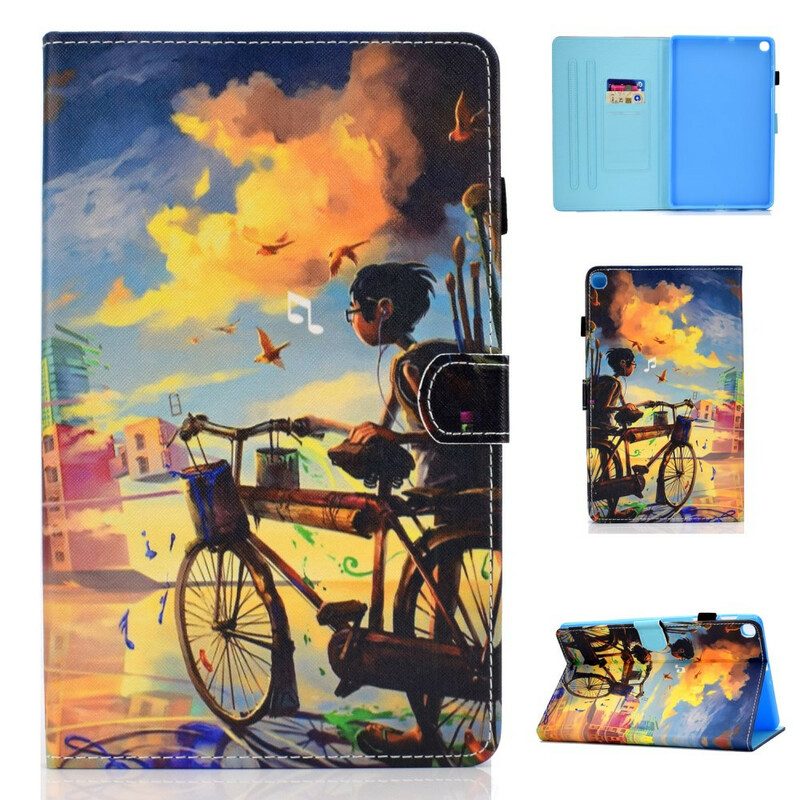 Folio-hoesje voor Samsung Galaxy Tab S6 Lite Fiets Kunst