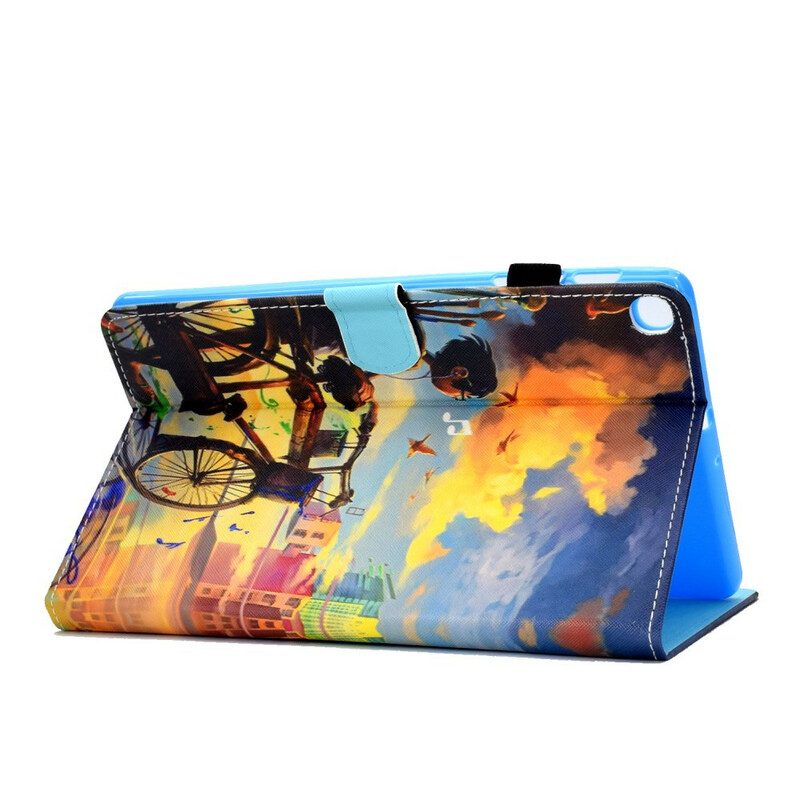 Folio-hoesje voor Samsung Galaxy Tab S6 Lite Fiets Kunst