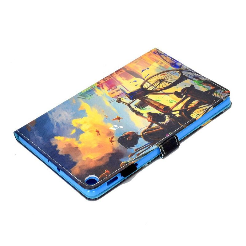 Folio-hoesje voor Samsung Galaxy Tab S6 Lite Fiets Kunst