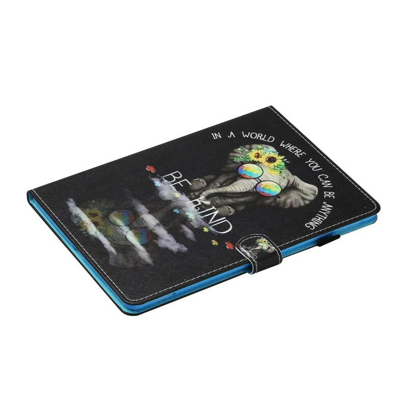 Folio-hoesje voor Samsung Galaxy Tab S6 Lite Olifant Wees Aardig