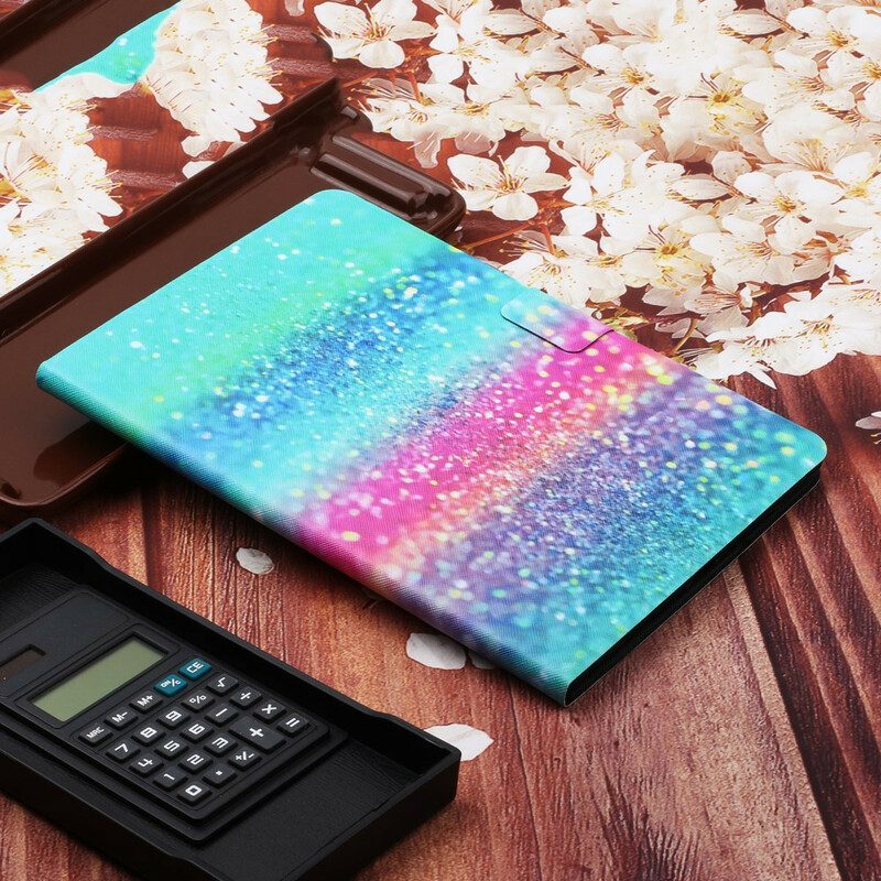 Folio-hoesje voor Samsung Galaxy Tab S6 Lite Pailletten Element