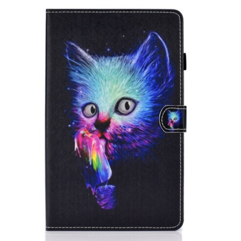 Folio-hoesje voor Samsung Galaxy Tab S6 Lite Psycho Kat