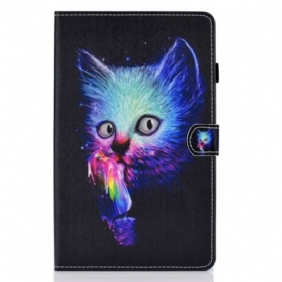 Folio-hoesje voor Samsung Galaxy Tab S6 Lite Psycho Kat