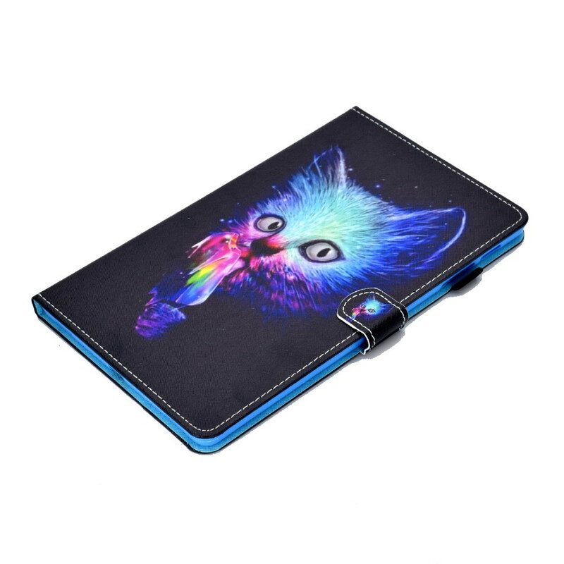 Folio-hoesje voor Samsung Galaxy Tab S6 Lite Psycho Kat