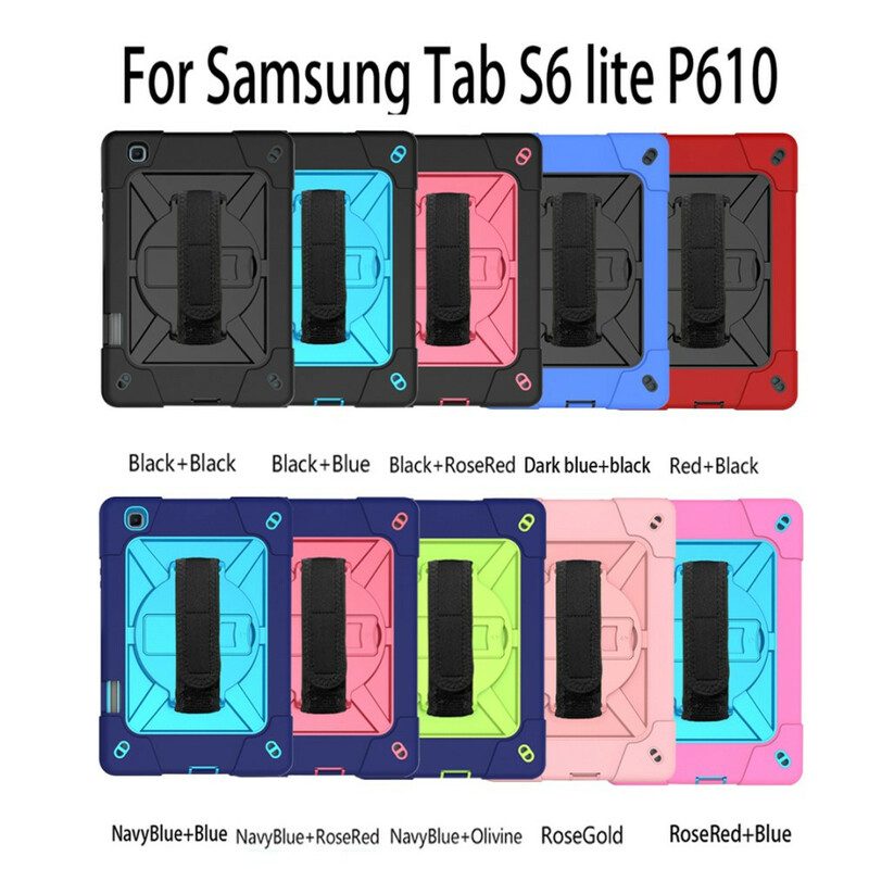 Hoesje voor Samsung Galaxy Tab S6 Lite Riem En Schouderriem