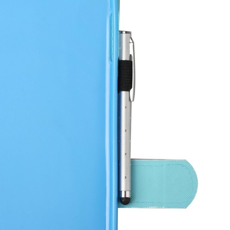 Leren Hoesje voor Samsung Galaxy Tab S6 Lite Baby Tijger