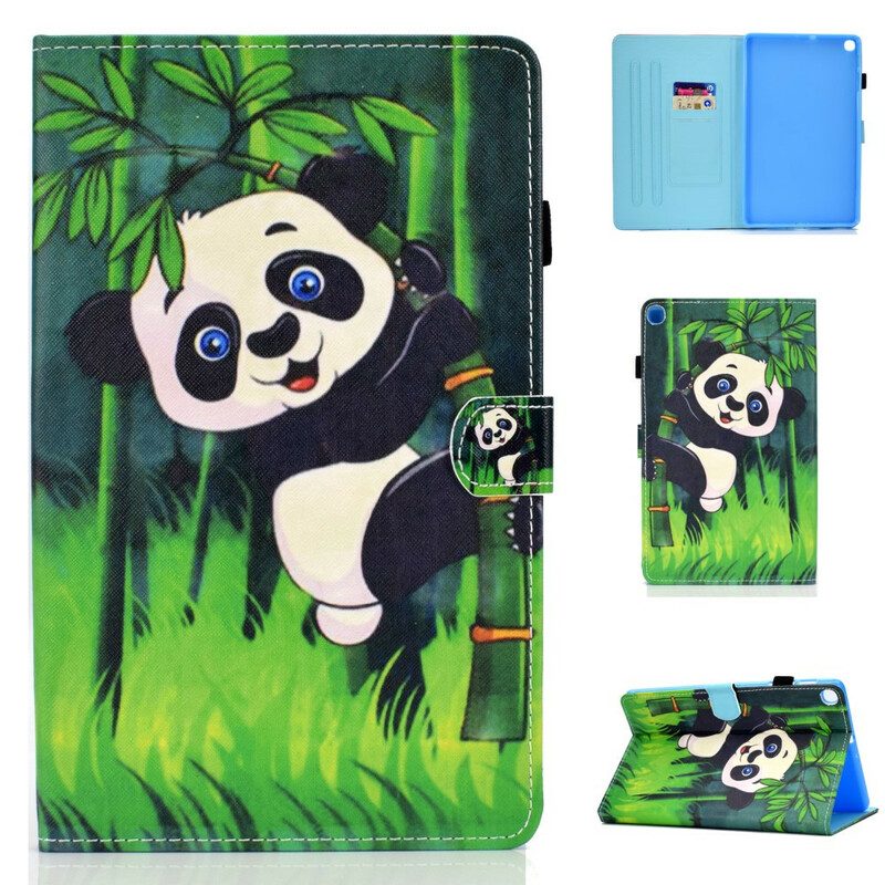 Leren Hoesje voor Samsung Galaxy Tab S6 Lite Panda