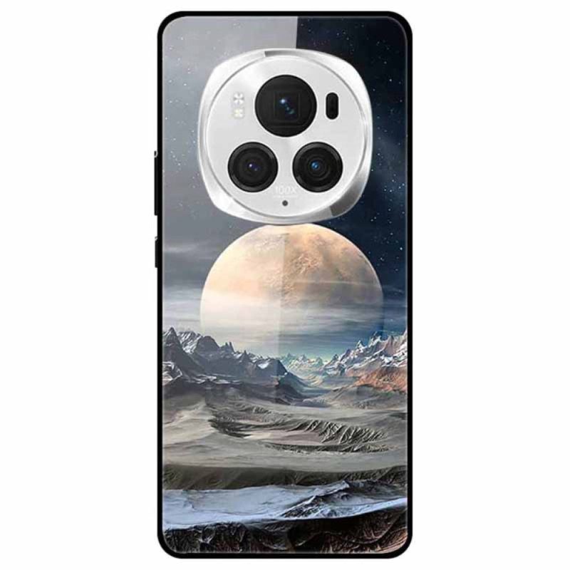 Case Hoesje Honor Magic 6 Pro Telefoonhoesje Patroon Van Gehard Glas