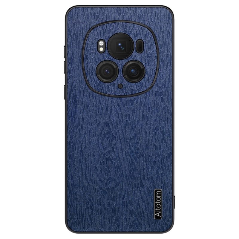 Cover Hoesje Honor Magic 6 Pro Telefoonhoesje Houtstructuur