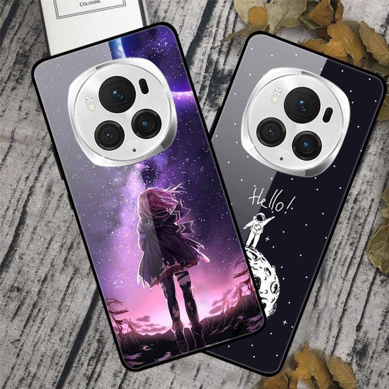 Hoesje Honor Magic 6 Pro Bospad Van Gehard Glas