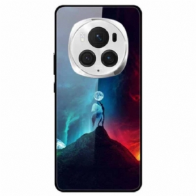 Hoesje Honor Magic 6 Pro Engel Gehard Glas Bescherming Hoesje