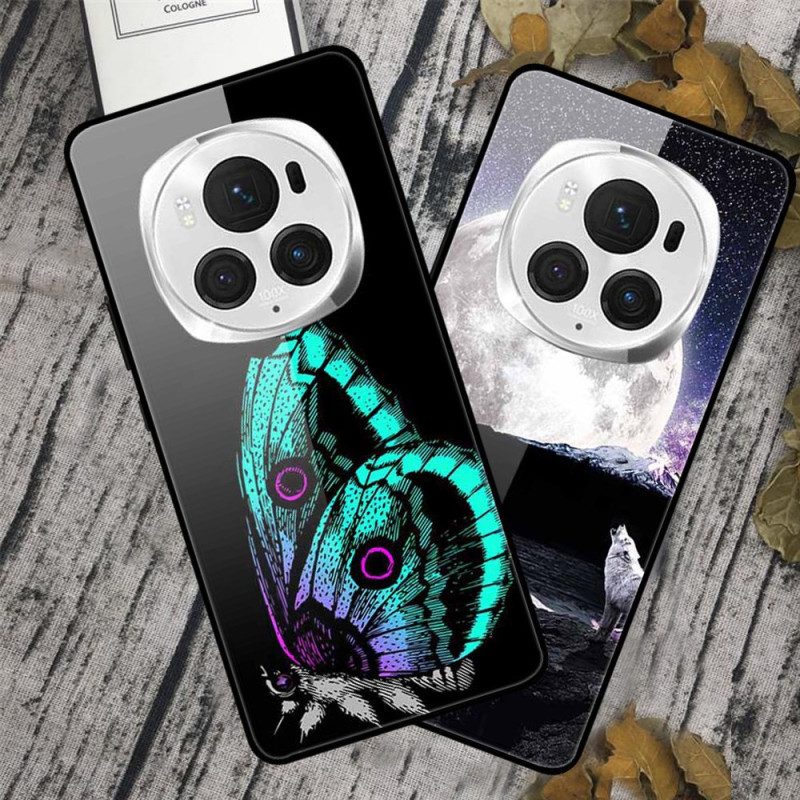 Hoesje Honor Magic 6 Pro Knuffelig Gehard Glas Bescherming Hoesje