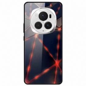 Hoesje Honor Magic 6 Pro Rood Lasergehard Glas Bescherming Hoesje