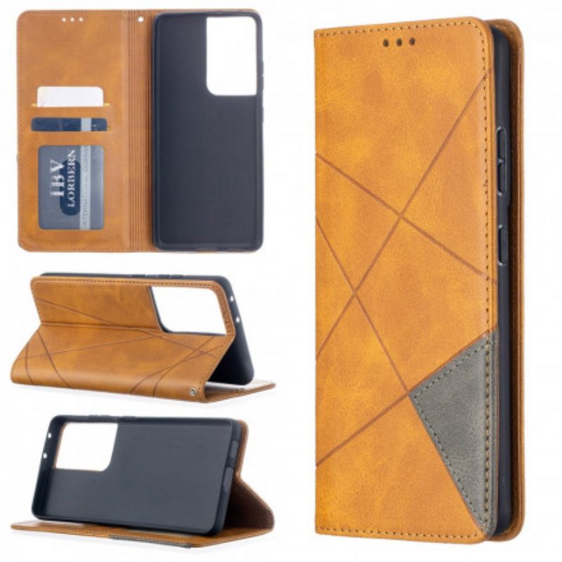 Bescherming Hoesje voor Samsung Galaxy S21 Ultra 5G Folio-hoesje Artistieke Stijl