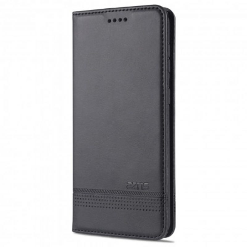 Bescherming Hoesje voor Samsung Galaxy S21 Ultra 5G Folio-hoesje Azns Leerstyling