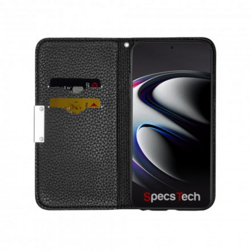 Bescherming Hoesje voor Samsung Galaxy S21 Ultra 5G Folio-hoesje Imitatieleer Litchi Ultra Chic