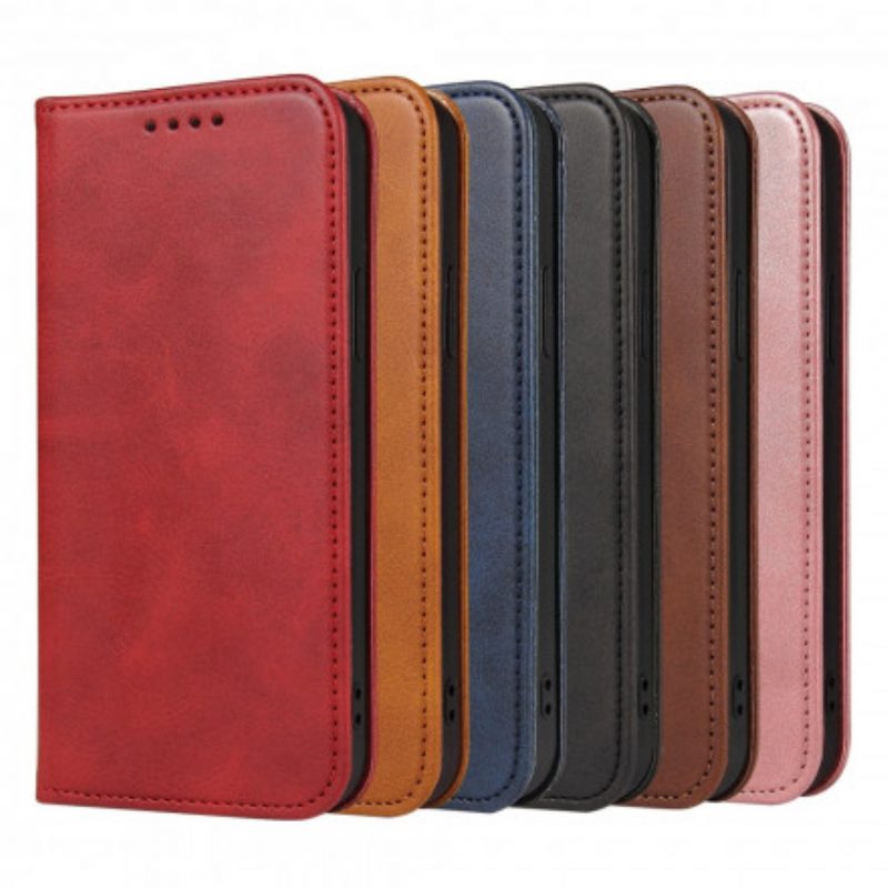 Bescherming Hoesje voor Samsung Galaxy S21 Ultra 5G Folio-hoesje Ledereffect Business Style Plus