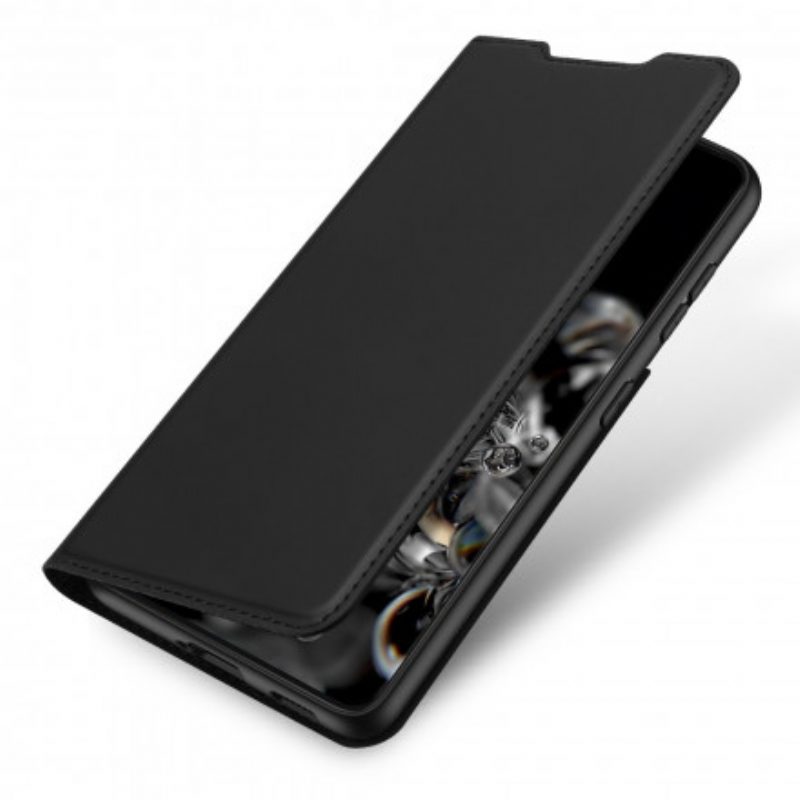 Bescherming Hoesje voor Samsung Galaxy S21 Ultra 5G Folio-hoesje Skinpro Dux Ducis