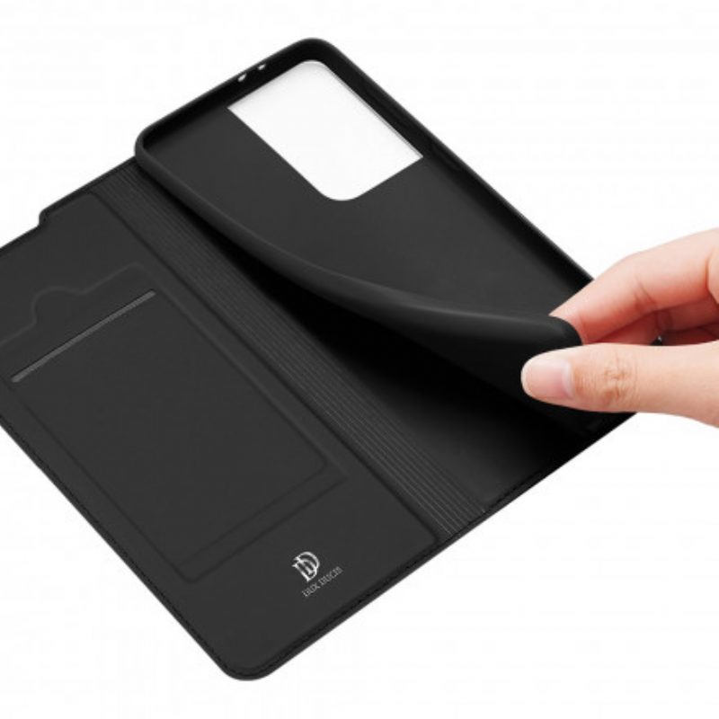 Bescherming Hoesje voor Samsung Galaxy S21 Ultra 5G Folio-hoesje Skinpro Dux Ducis