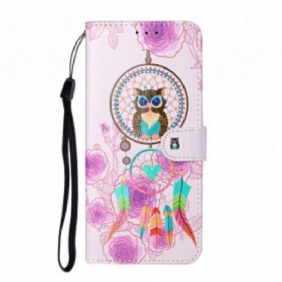 Flip Case voor Samsung Galaxy S21 Ultra 5G Koning Uil