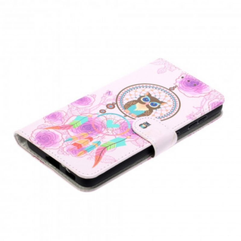 Flip Case voor Samsung Galaxy S21 Ultra 5G Koning Uil