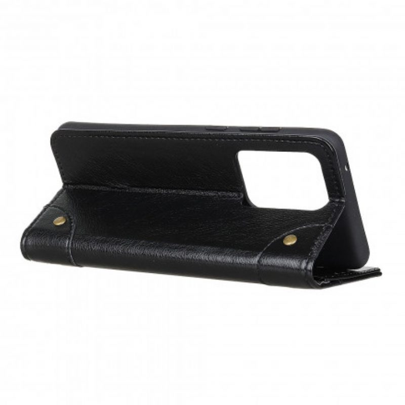 Folio-hoesje voor Samsung Galaxy S21 Ultra 5G Antiek Nappaleereffect