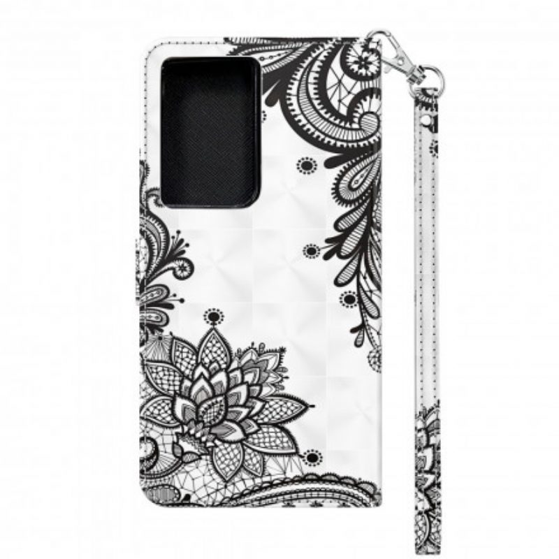 Folio-hoesje voor Samsung Galaxy S21 Ultra 5G Chique Kant