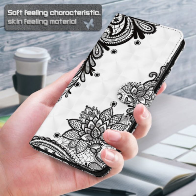 Folio-hoesje voor Samsung Galaxy S21 Ultra 5G Chique Kant