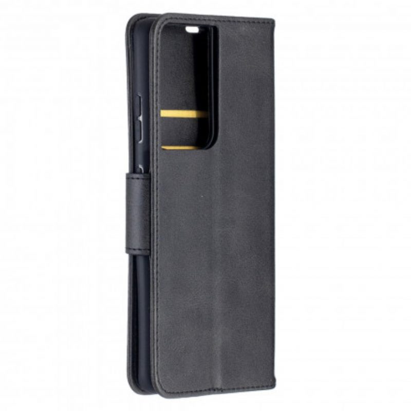 Folio-hoesje voor Samsung Galaxy S21 Ultra 5G Flip Case Gladde Flap Schuin