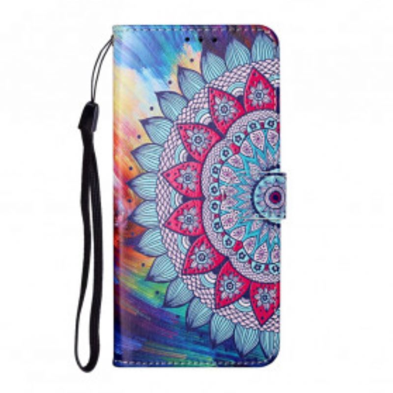 Folio-hoesje voor Samsung Galaxy S21 Ultra 5G Koning Mandala