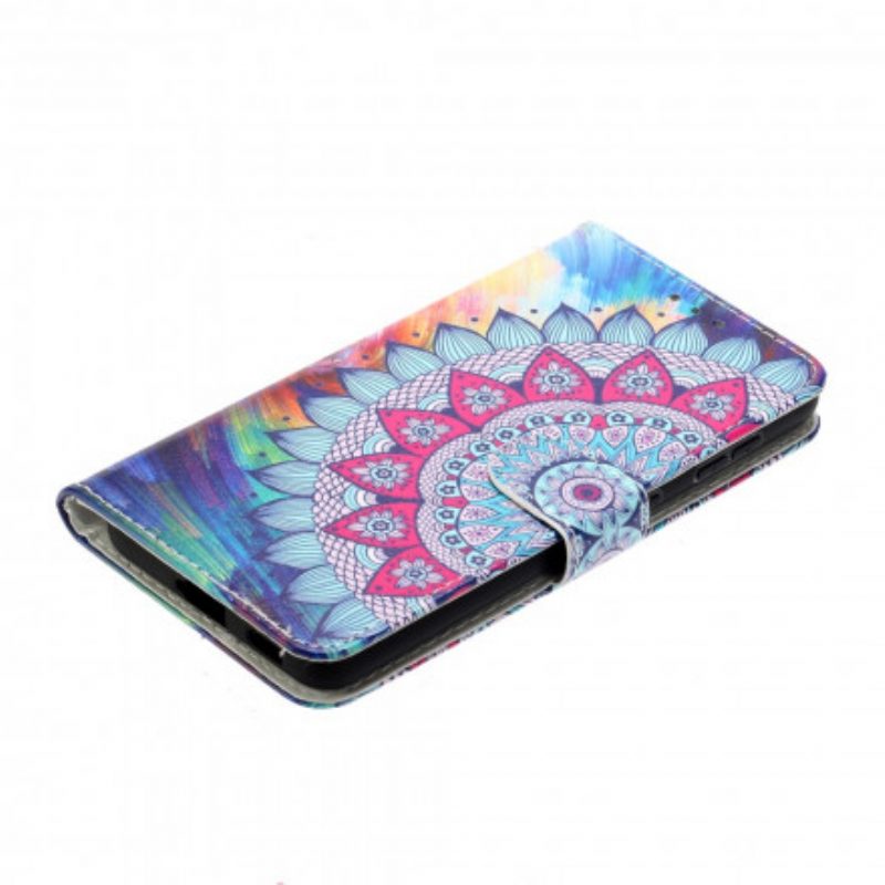 Folio-hoesje voor Samsung Galaxy S21 Ultra 5G Koning Mandala