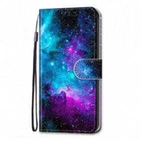 Folio-hoesje voor Samsung Galaxy S21 Ultra 5G Kosmische Hemel