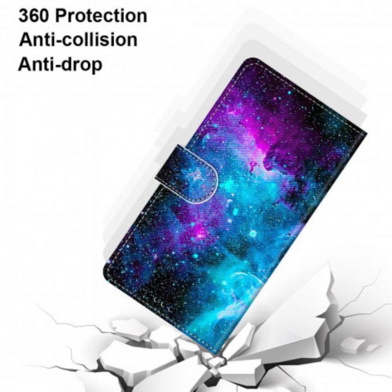 Folio-hoesje voor Samsung Galaxy S21 Ultra 5G Kosmische Hemel