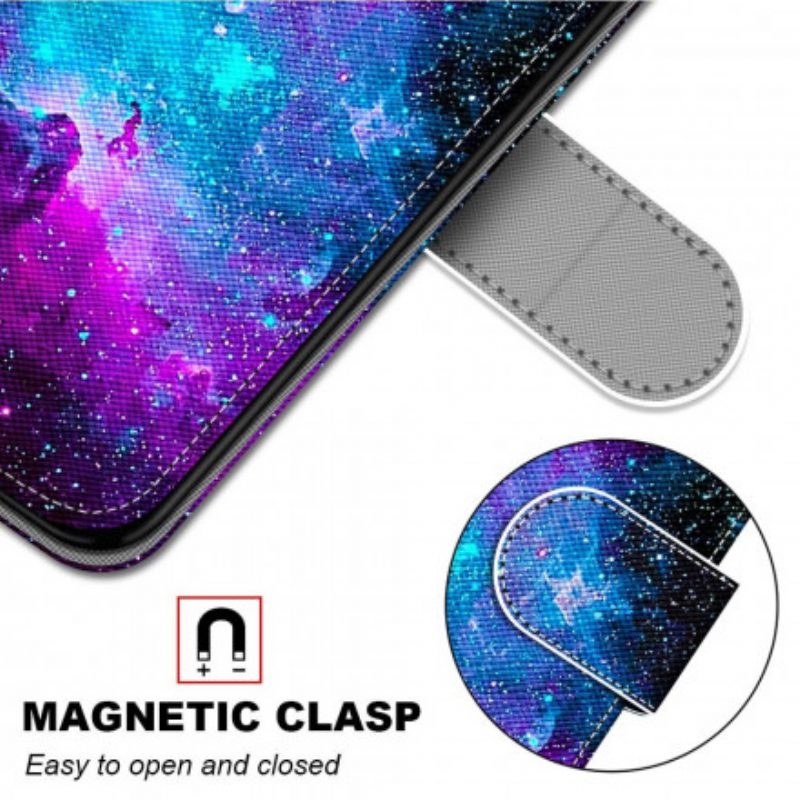 Folio-hoesje voor Samsung Galaxy S21 Ultra 5G Kosmische Hemel