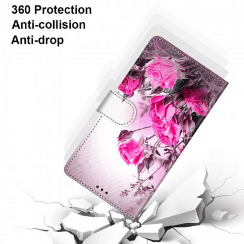 Folio-hoesje voor Samsung Galaxy S21 Ultra 5G Magische Bloemen