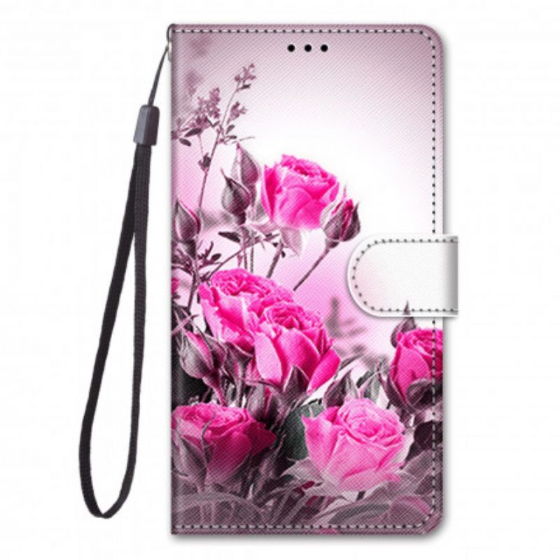 Folio-hoesje voor Samsung Galaxy S21 Ultra 5G Magische Bloemen