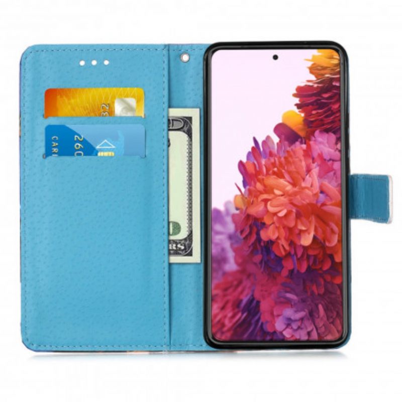 Folio-hoesje voor Samsung Galaxy S21 Ultra 5G Mandala In De Lucht