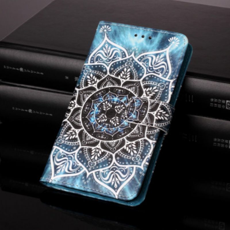 Folio-hoesje voor Samsung Galaxy S21 Ultra 5G Mandala In De Lucht