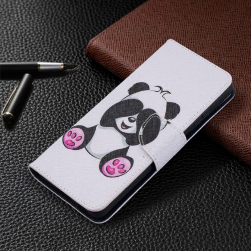 Folio-hoesje voor Samsung Galaxy S21 Ultra 5G Panda-plezier