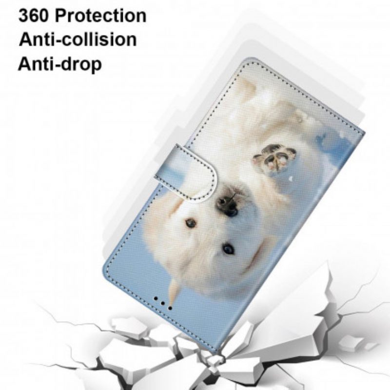 Folio-hoesje voor Samsung Galaxy S21 Ultra 5G Schattige Hond