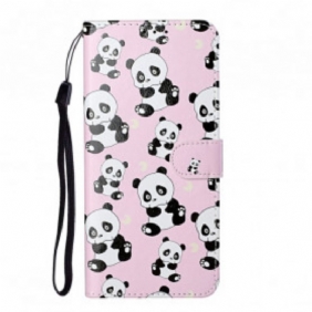 Folio-hoesje voor Samsung Galaxy S21 Ultra 5G Welke Panda's