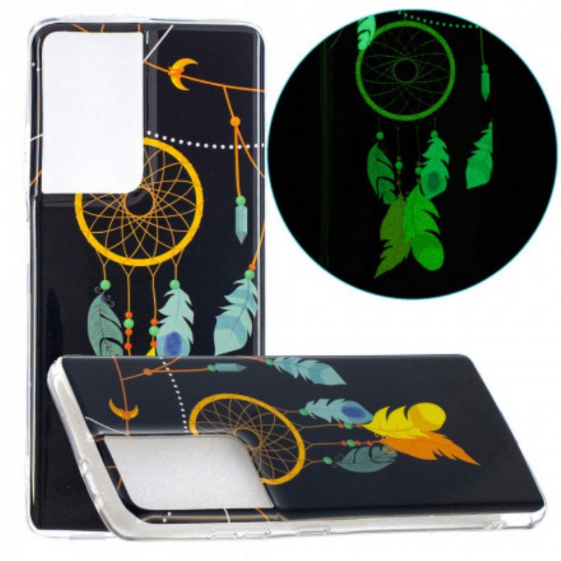 Hoesje voor Samsung Galaxy S21 Ultra 5G Fluorescerende Dromenvanger