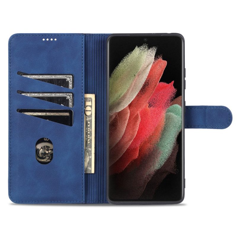 Leren Hoesje voor Samsung Galaxy S21 Ultra 5G Azns Zoetheid