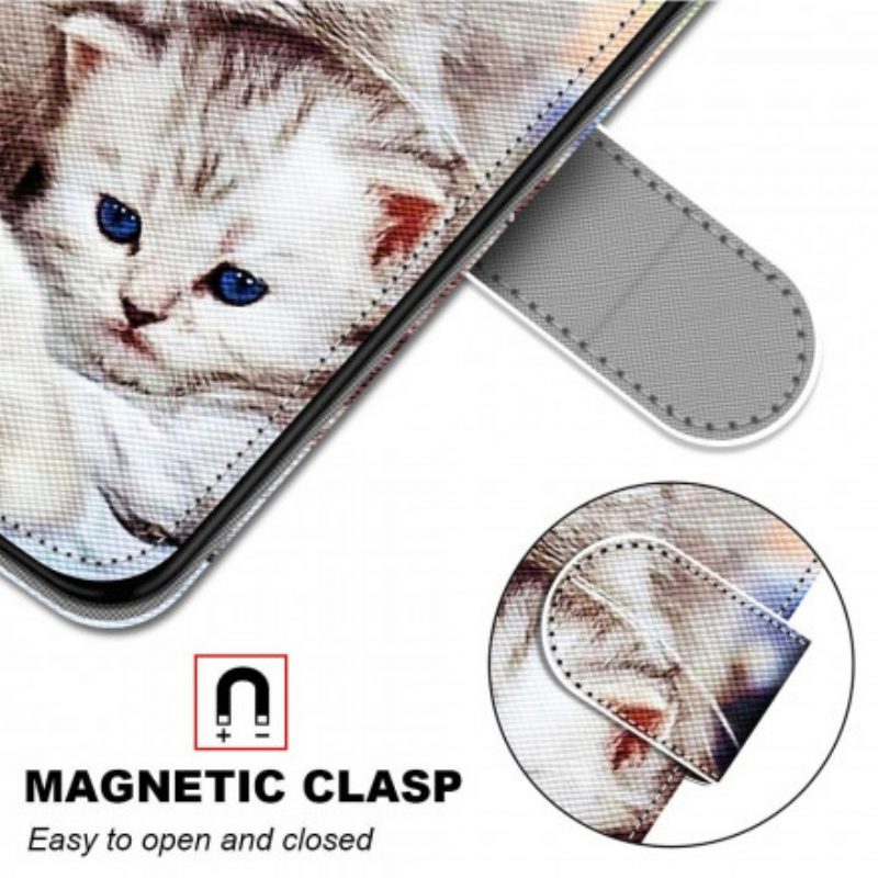 Leren Hoesje voor Samsung Galaxy S21 Ultra 5G Katten Familie