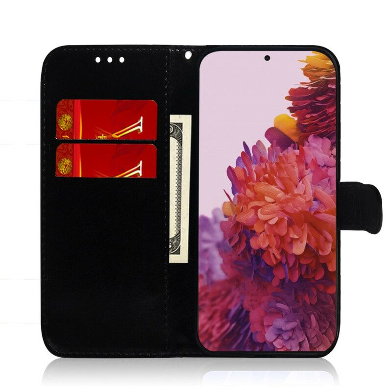 Leren Hoesje voor Samsung Galaxy S21 Ultra 5G Pure Kleur