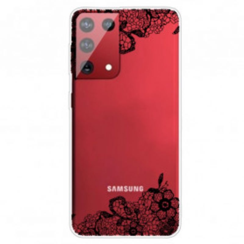 Telefoonhoesje voor Samsung Galaxy S21 Ultra 5G Fijne Kant